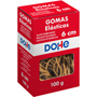 DOHE GOMAS ELASTICAS CAJA 100G  6cm x 1,5mm 16366